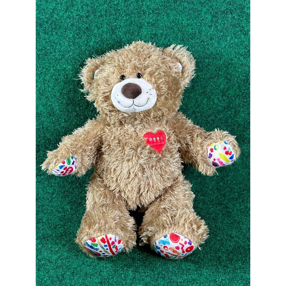 Build-A-Bear Workshop Dylans Candy Bar Teddy Bear Plush Candy Paws & Heart Patch